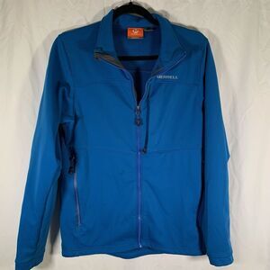 Merrell Jacket Men’s Small Blue Full Zip Long Sleeve Running Collared